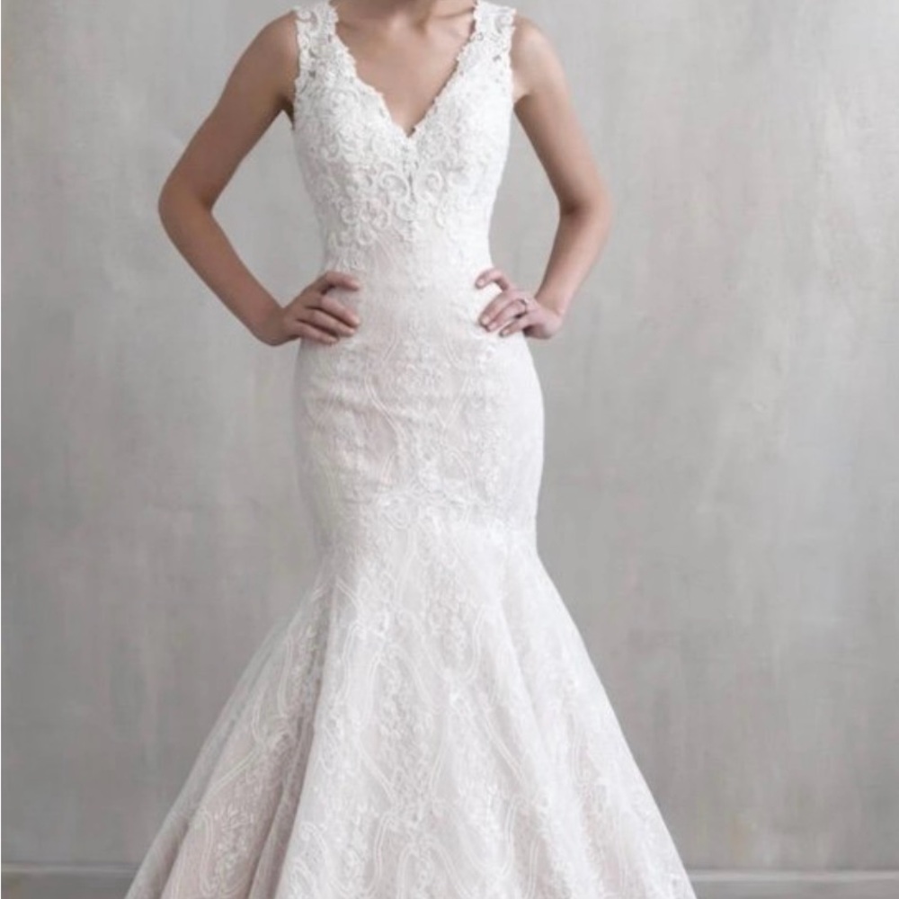 Madison James Ivory Lace Bridal Gown